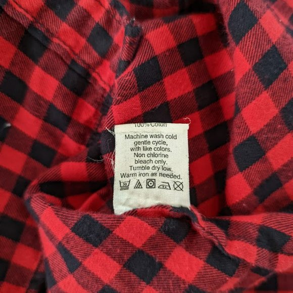 J. Crew The Perfect Shirt Red Black Plaid Flannel - Size XXS - Picture 7 of 9